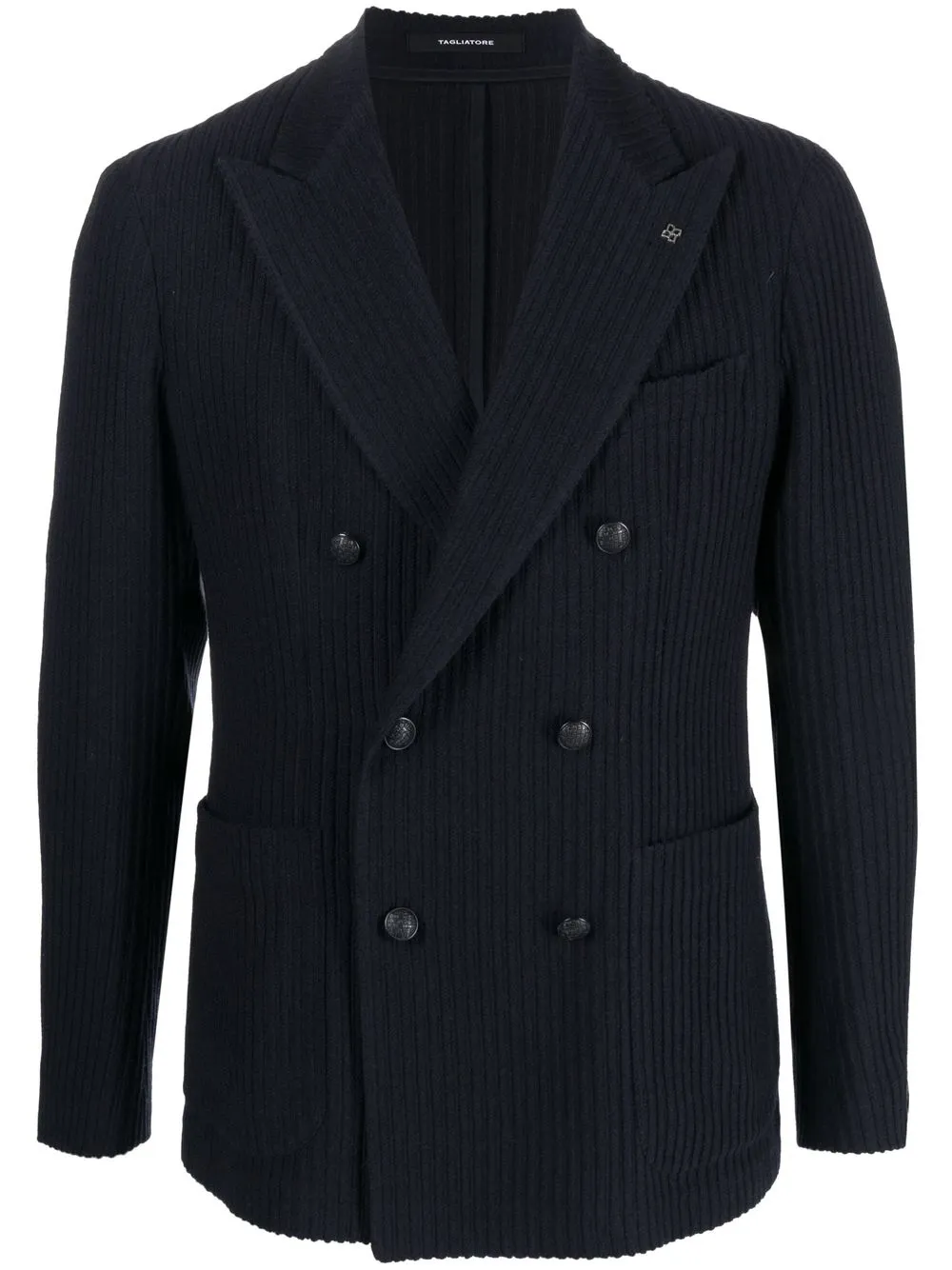 

Tagliatore corduroy double-breasted blazer - Blue