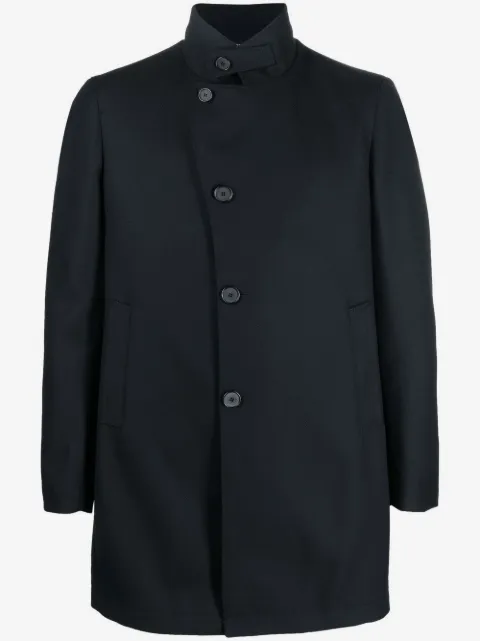 Tagliatore asymmetric button fasten coat