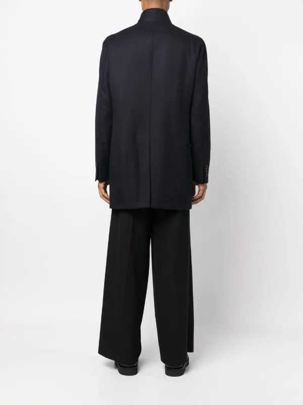 ジャケット・アウター Tagliatore coat Tagliatore Asymmetric Button Fasten Coat | Blue | FARFETCH