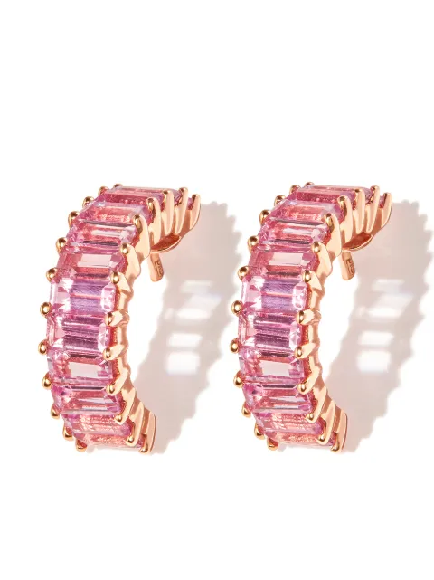 Dana Rebecca Designs 14kt rose gold Kristyn Kyle sapphire hoops
