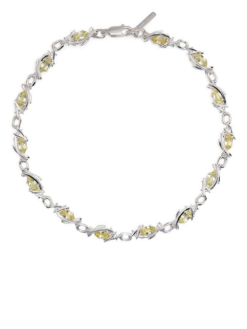 SWEETLIMEJUICE Navette crystal-embellished choker