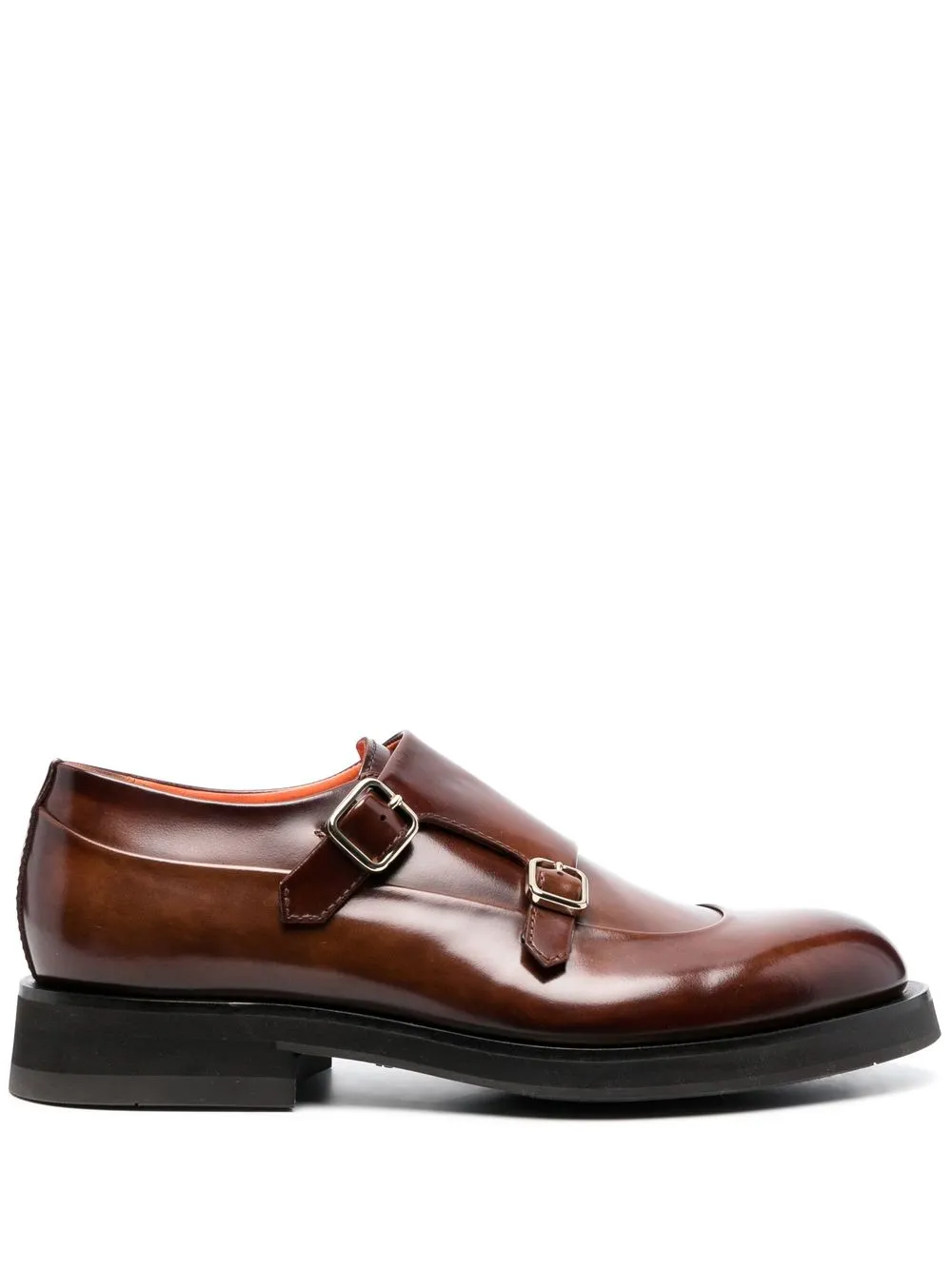 

Santoni zapatos monk Emet - BROWN