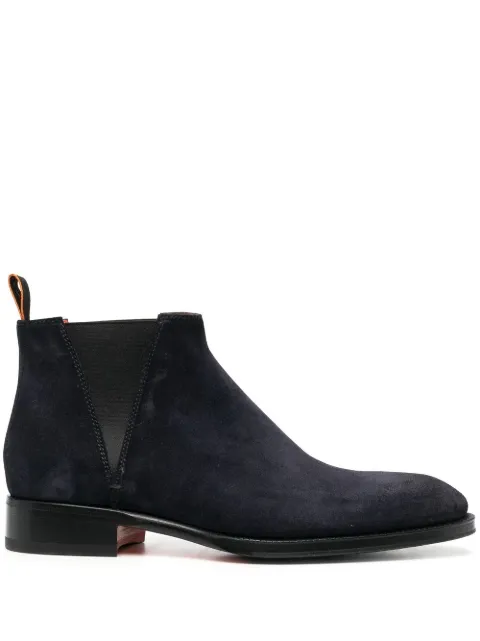 Santoni suede ankle boots