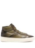 Santoni hi-top sneakers - Green