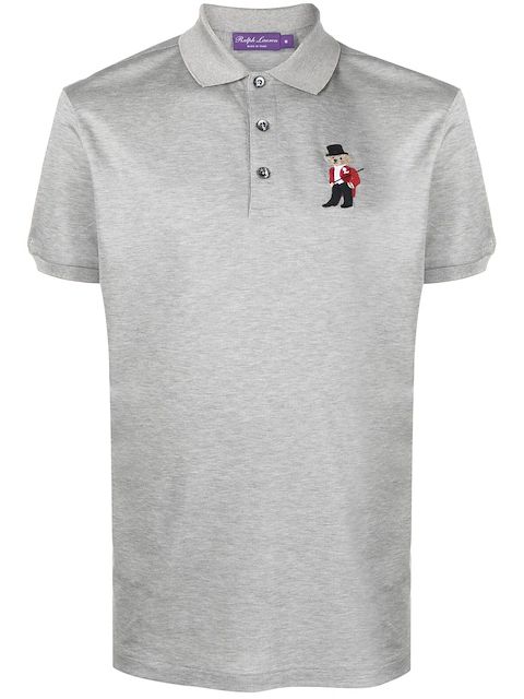 Ralph Lauren Purple Label Poloshirt mit Polo Bear