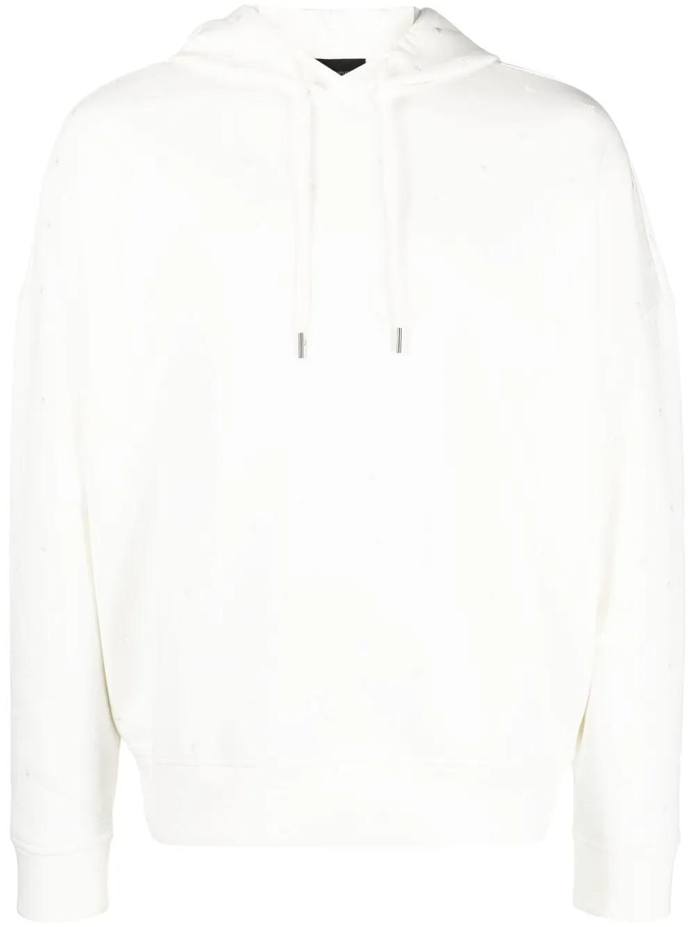 

Emporio Armani hoodie con logo bordado - Blanco