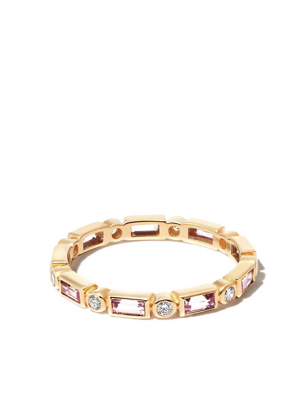 Sydney Evan 14kt yellow gold sapphire eternity ring