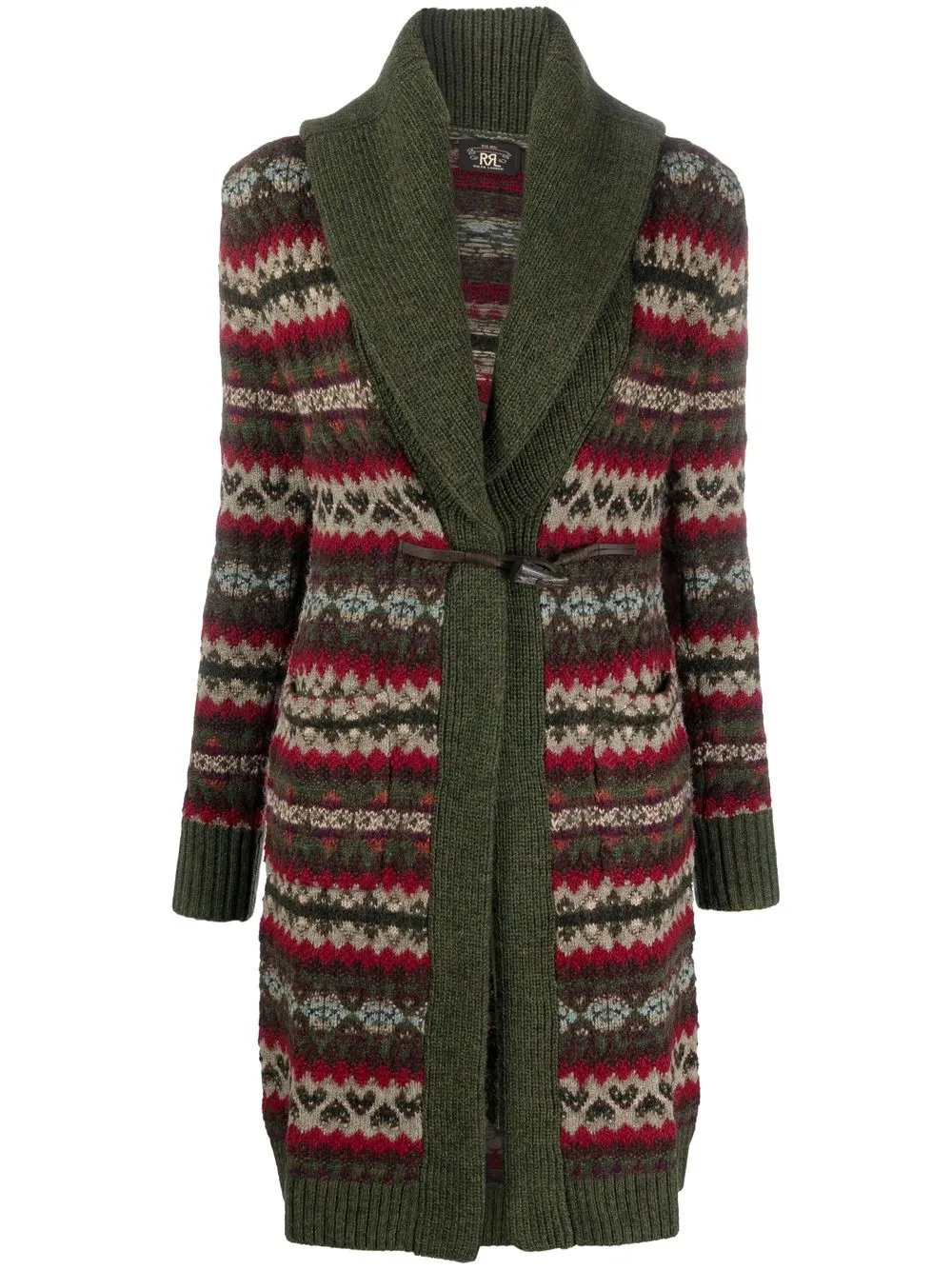 

Ralph Lauren RRL fair isle intarsia-knit cardigan - Green