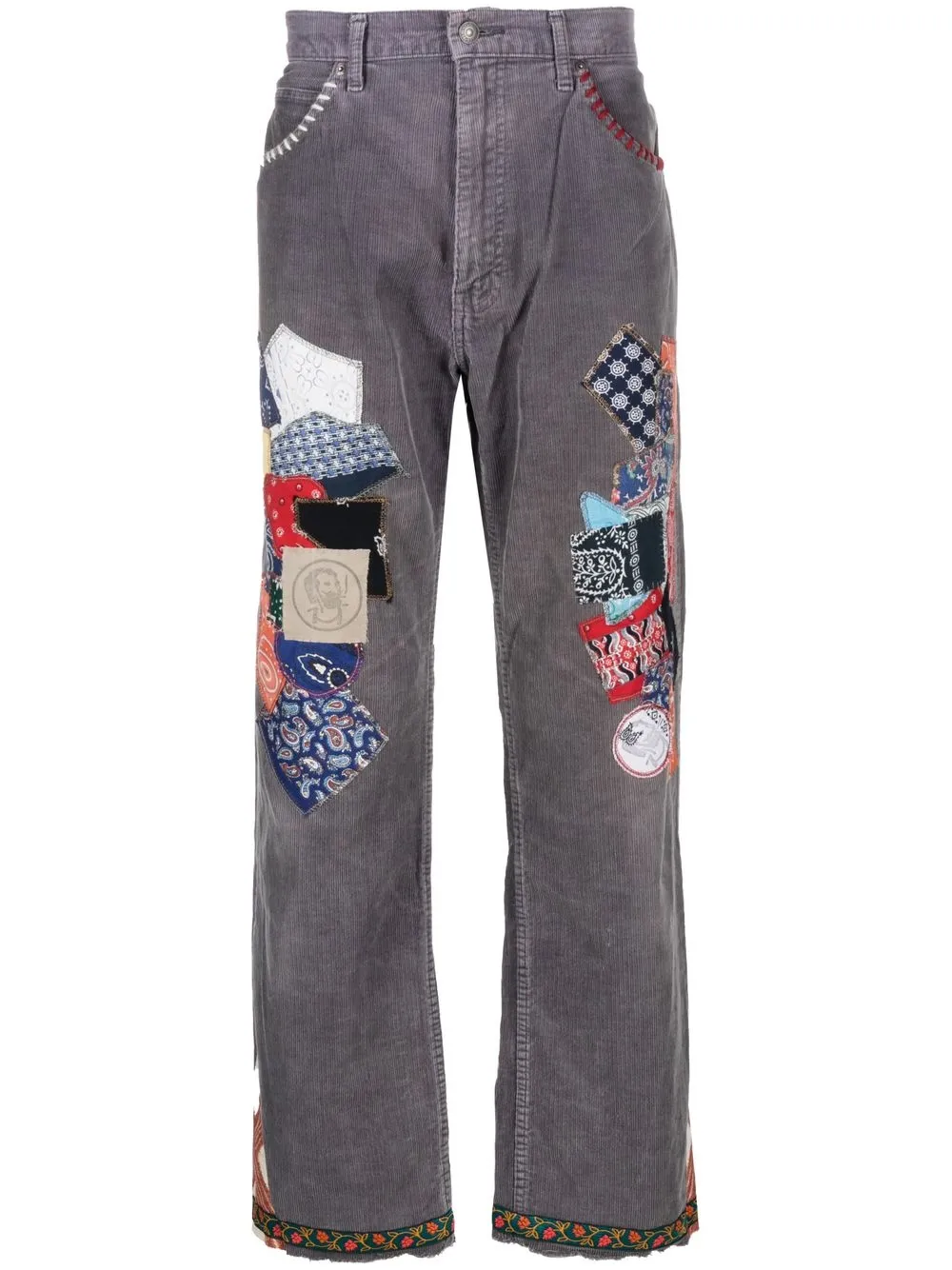 

Children Of The Discordance jeans rectos con detalle patchwork - Gris
