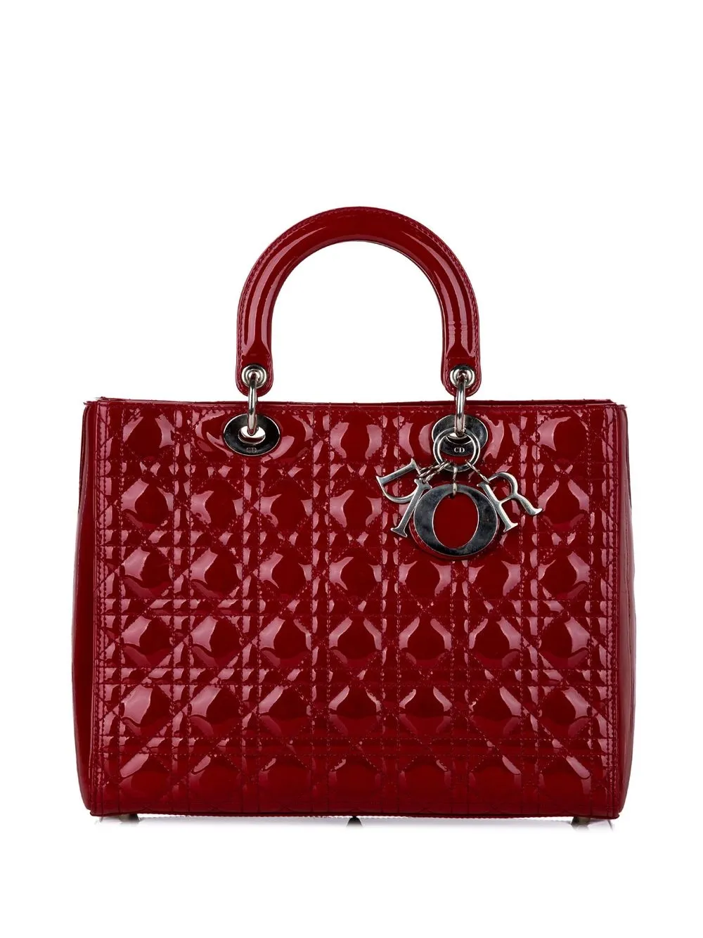 

Christian Dior pre-owned large Cannage Lady Dior handbag - Red