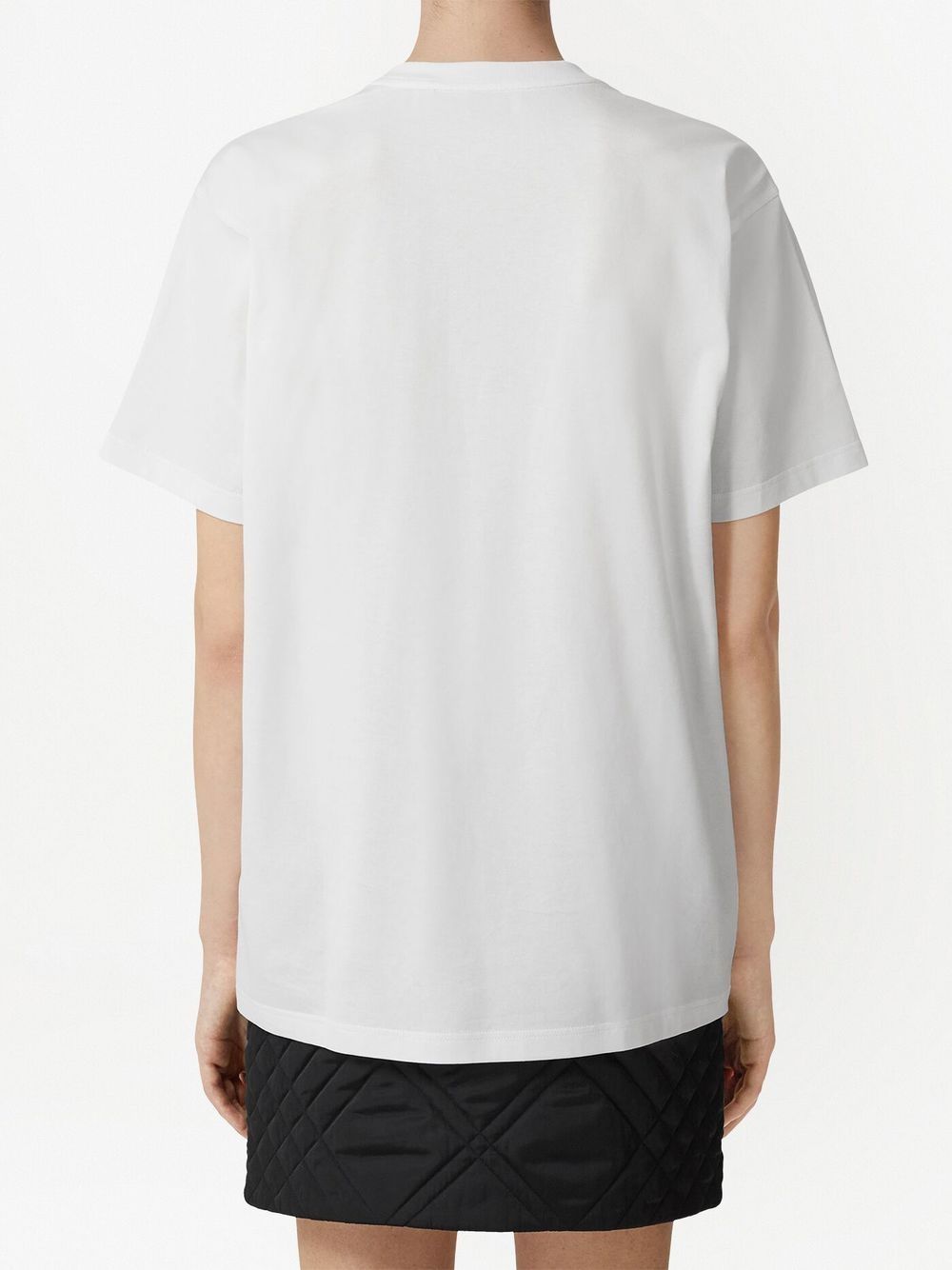 Burberry logo-embroidered Cotton T-shirt | White | FARFETCH