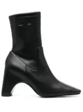 Coperni square-toe ankle boots - Black
