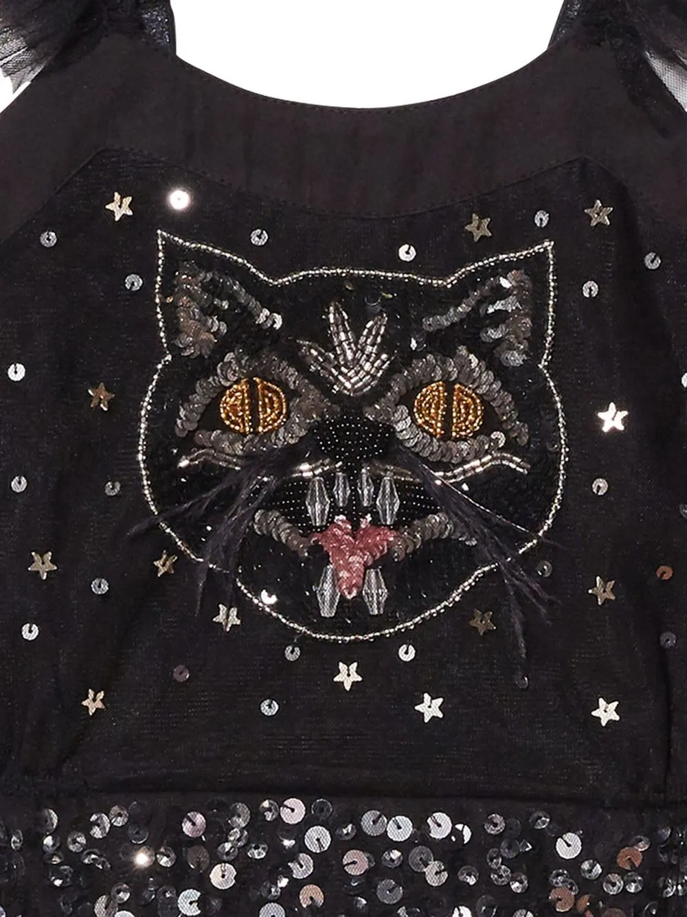Tutu Du Monde Bébé Bad Luck Kitty Onesie In Black
