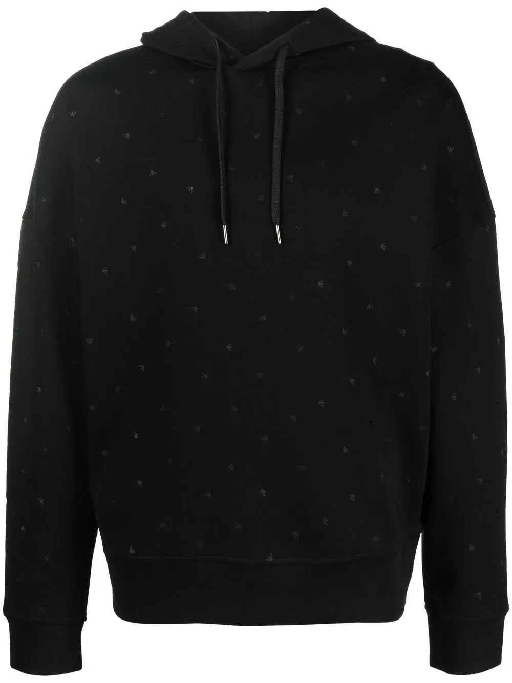 

Emporio Armani hoodie con logo bordado - Negro