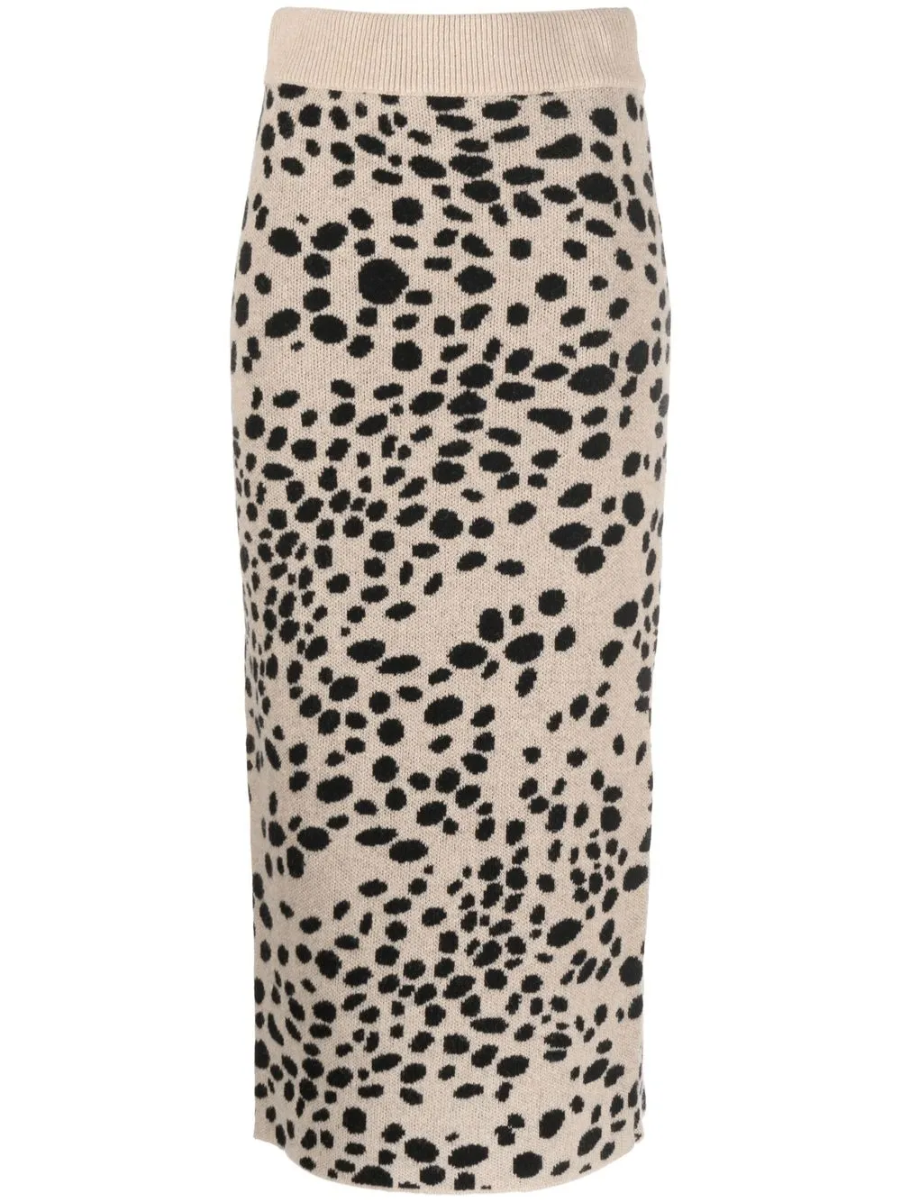 

Semicouture falda midi con animal print - Neutro