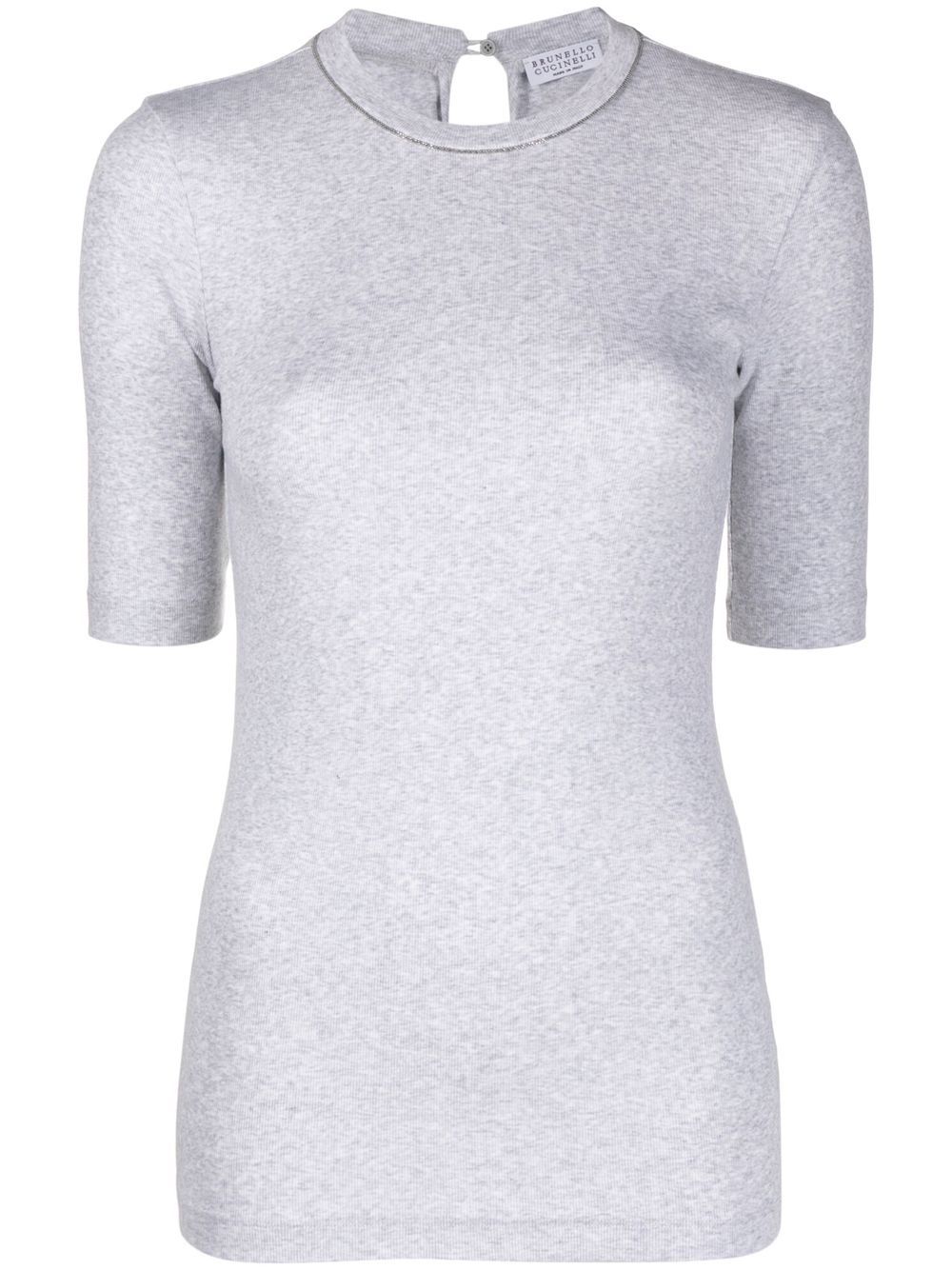 Brunello Cucinelli chain-link top - Grey