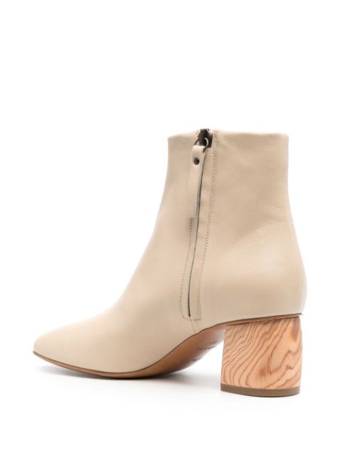 Forte Forte wood-heel Leather Boots - Farfetch