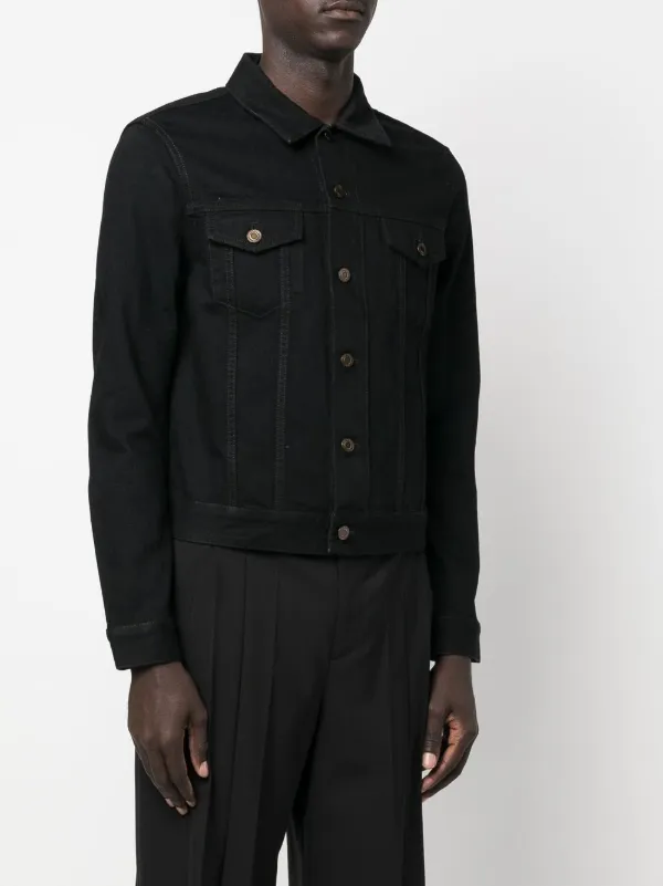 Saint laurent black denim on sale jacket