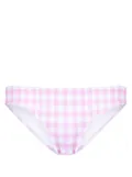 EPHEMERA gingham check-pattern bikini bottoms - White