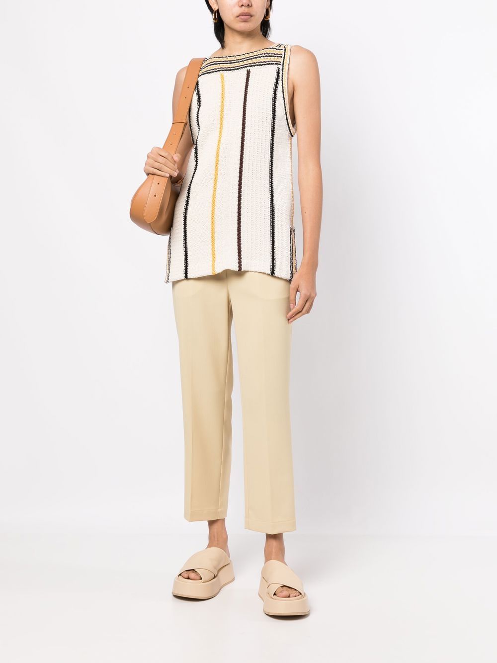 Shop Erika Cavallini Rebecca Relaxed Trousers In Gelb