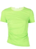 Helmut Lang ruched-detail T-shirt - Green
