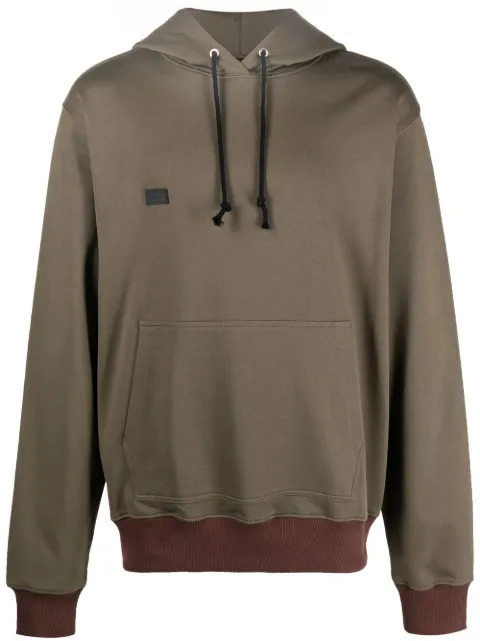 Helmut Lang drawstring logo-print hoodie