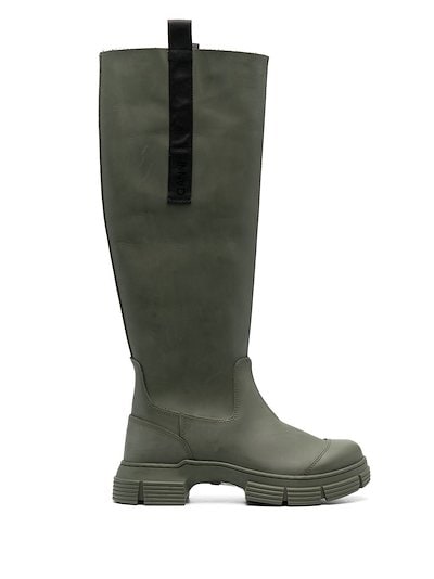 GANNI - recycled-rubber Country boots