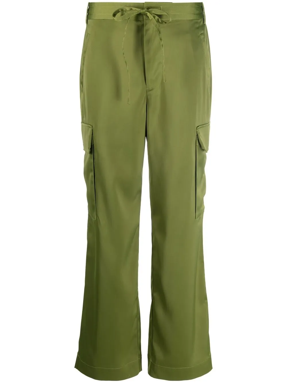 

Proenza Schouler White Label pantalones cargo con cordones en la pretina - Verde