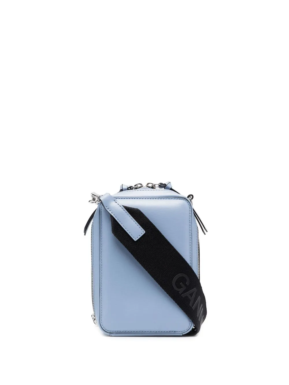 

GANNI bolsa cámara con logo en relieve - Azul