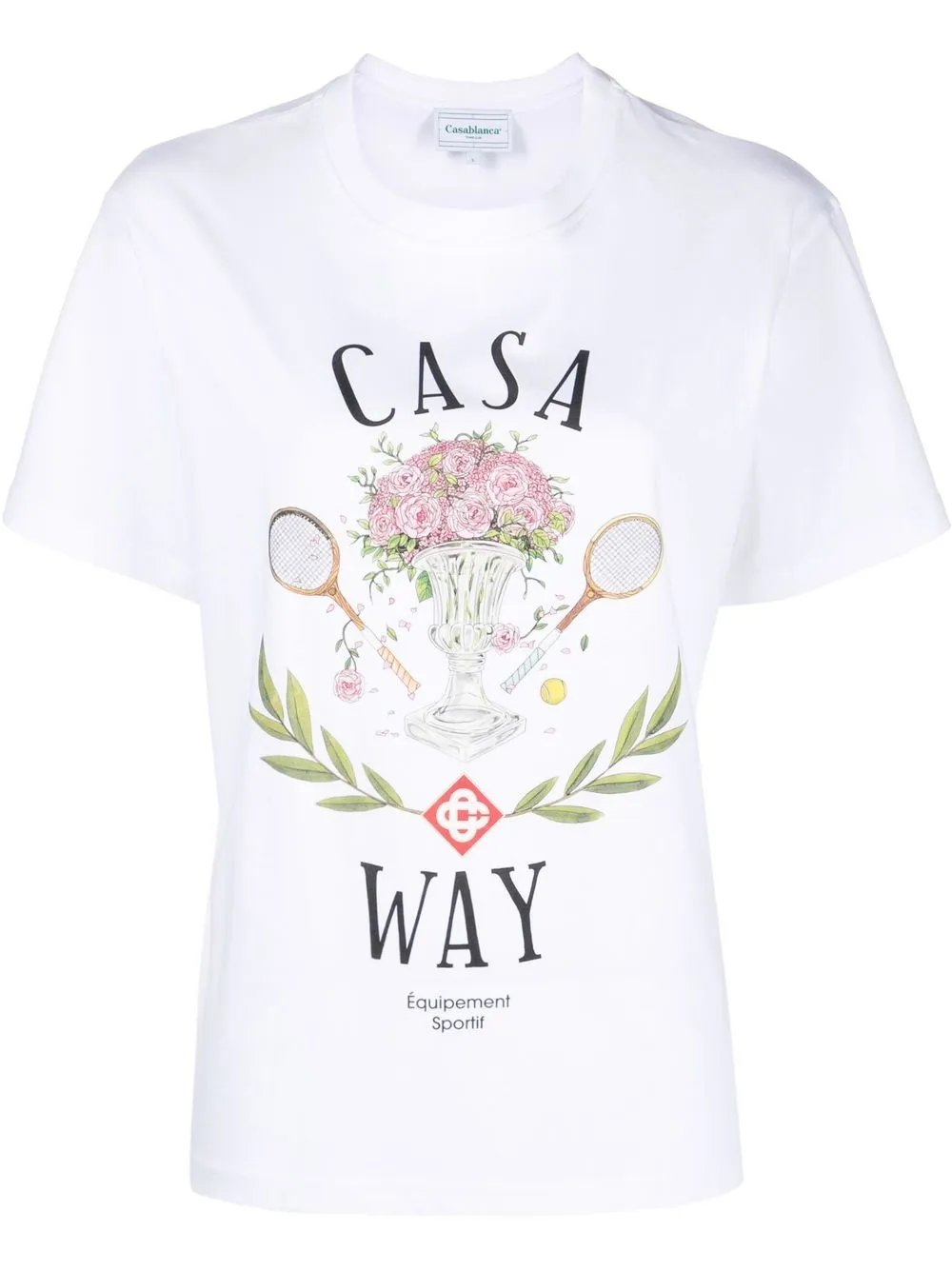 

Casablanca Casa Way graphic-print T-shirt - White