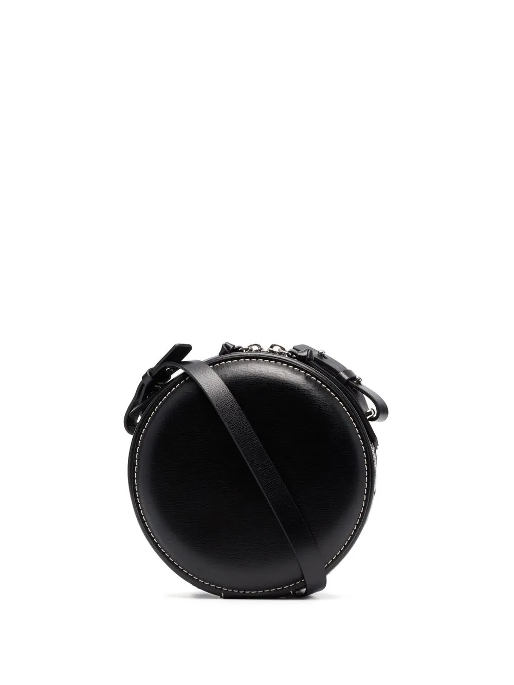 

GANNI bolsa crossbody con logo en relieve - Negro