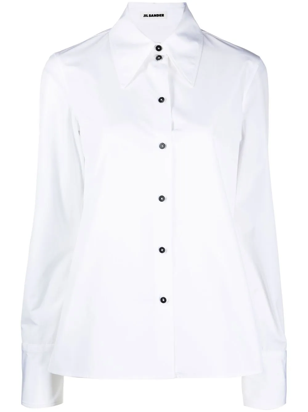 

Jil Sander camisa de popelina con botones - Blanco