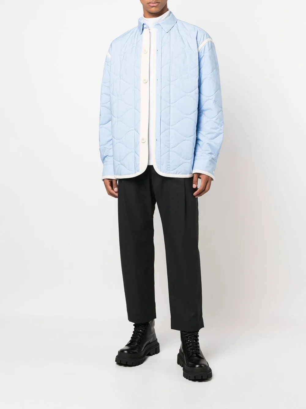 sacai Gewatteerd shirtjack - Blauw