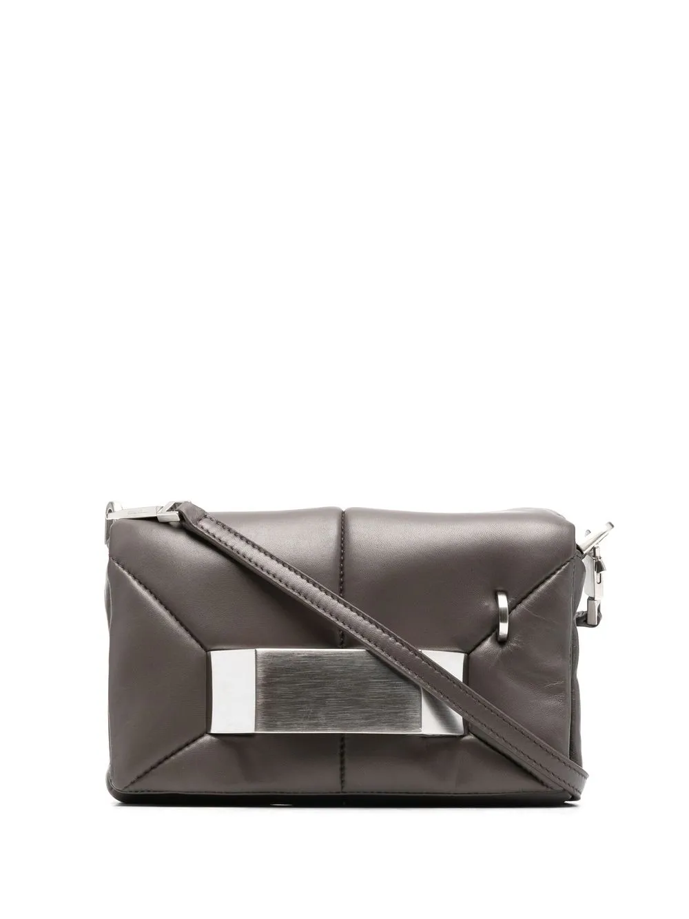 

Rick Owens bolsa crossbody con panel geométrico - Gris