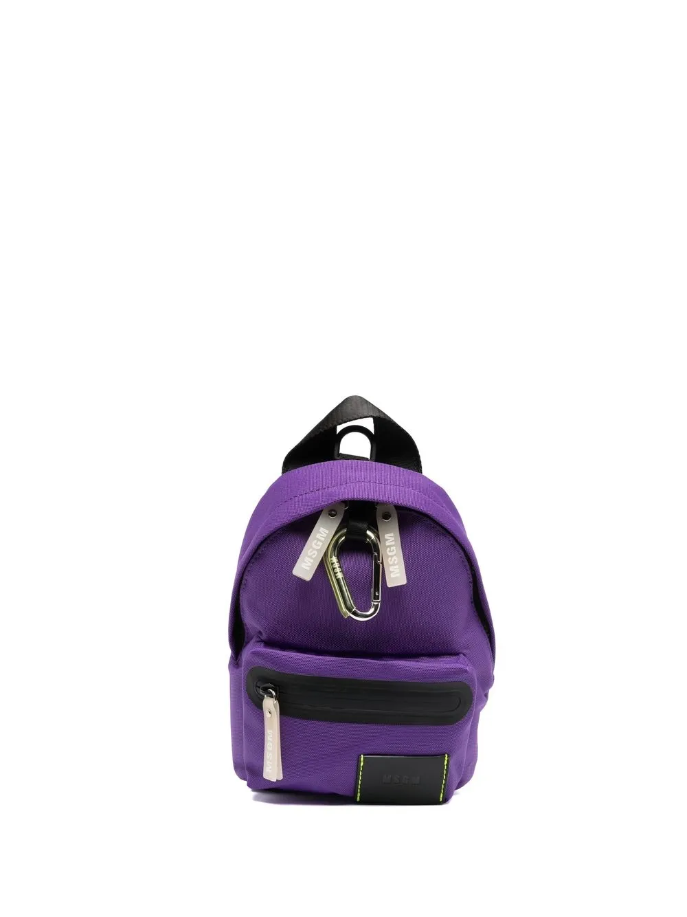 

MSGM mochila con parche del logo - Morado