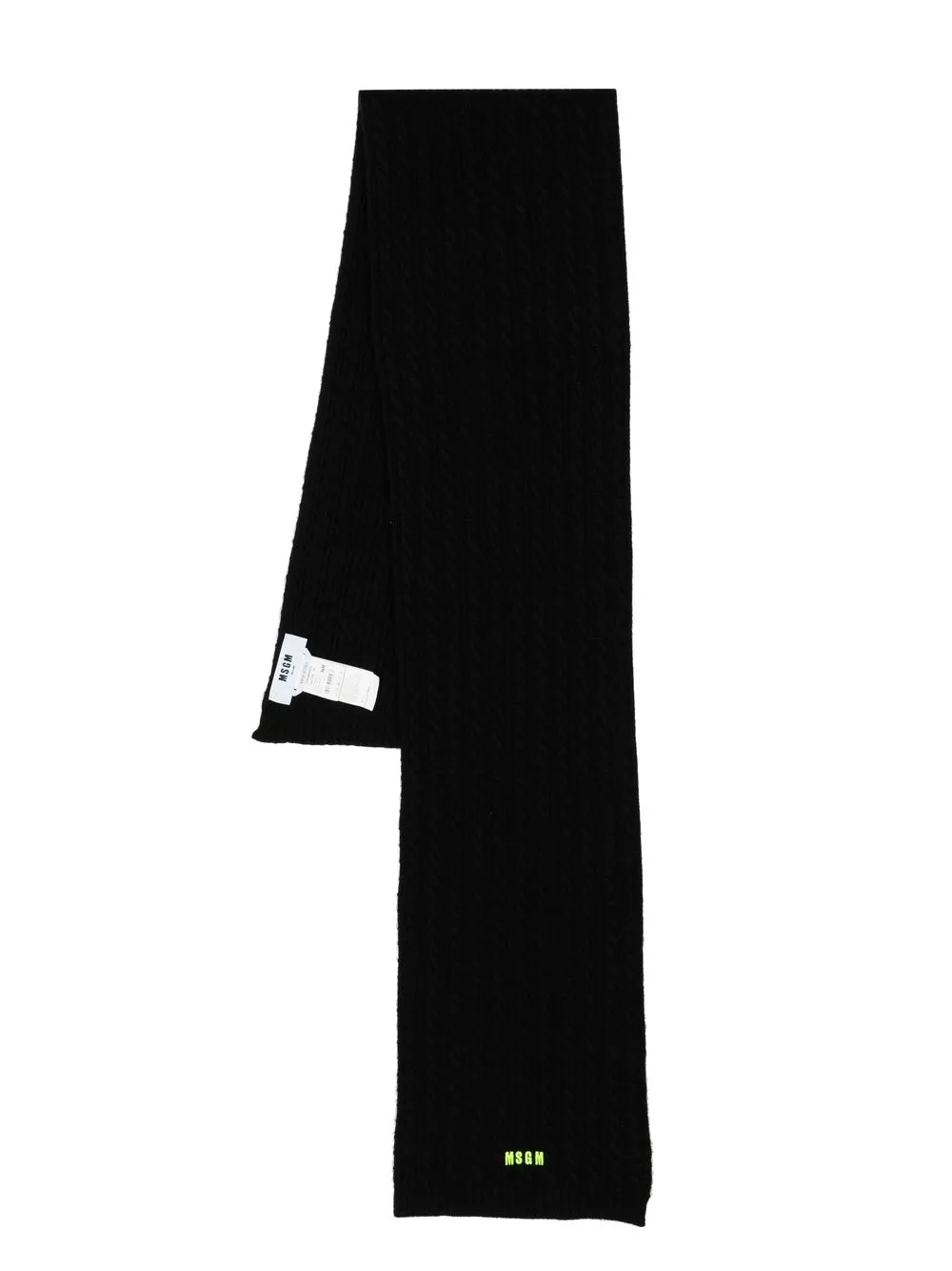

MSGM top en tejido en ochos con logo bordado - Negro