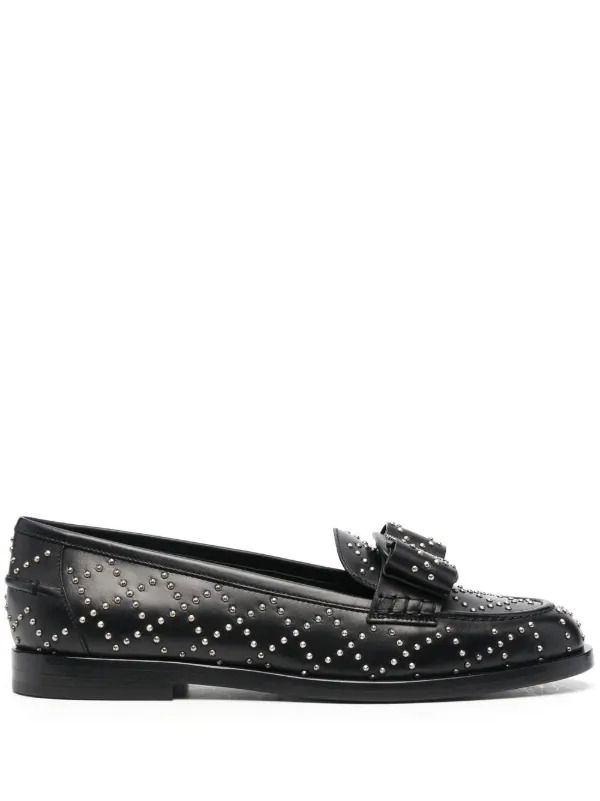 Ferragamo Viva スタッズ ローファー | ブラック | FARFETCH JP