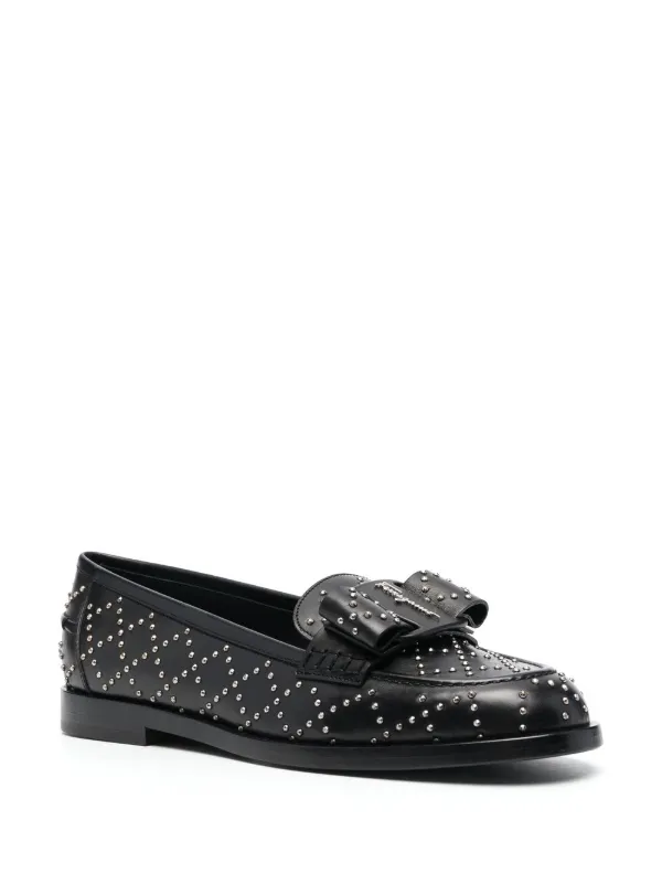 Ferragamo Viva スタッズ ローファー | ブラック | FARFETCH JP