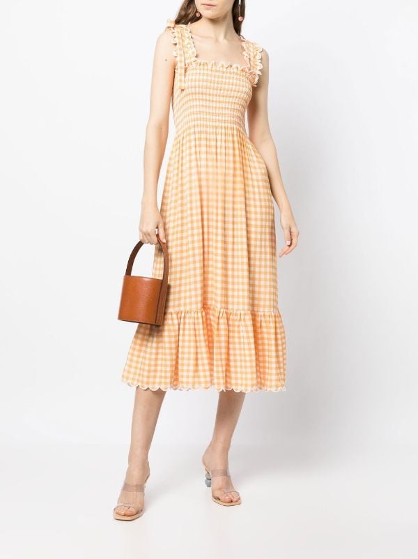 Mango 2025 gingham dress