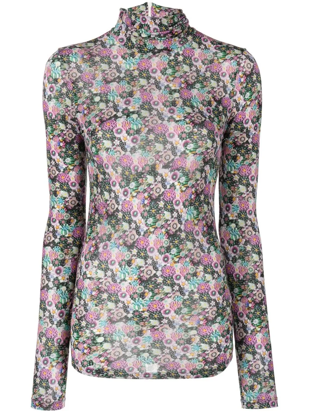 

Isabel Marant floral-print high neck top - Multicolour