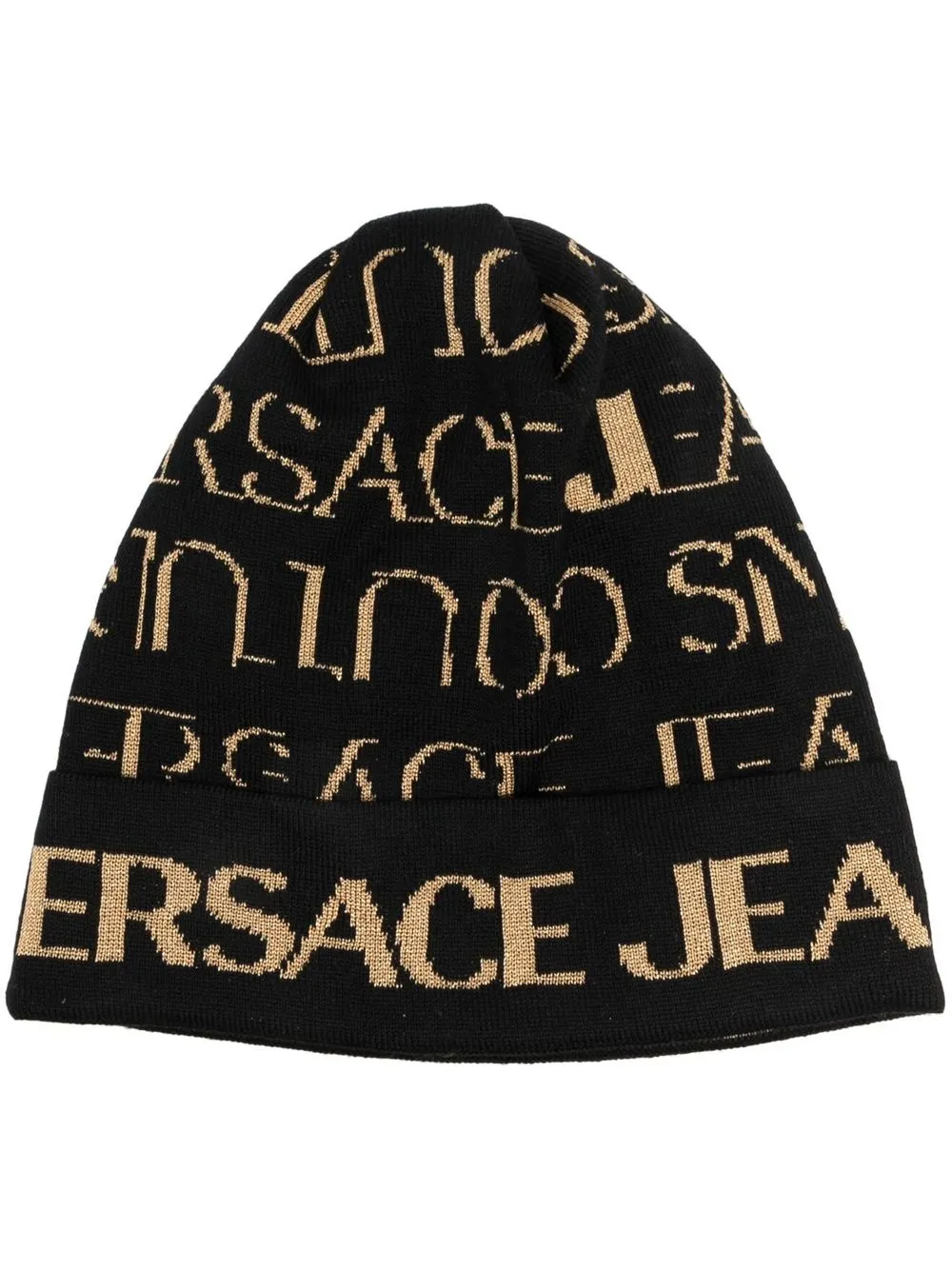 

Versace Jeans Couture gorro con logo estampado - Negro