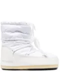 Moon Boot quilted logo-print ankle boots - White