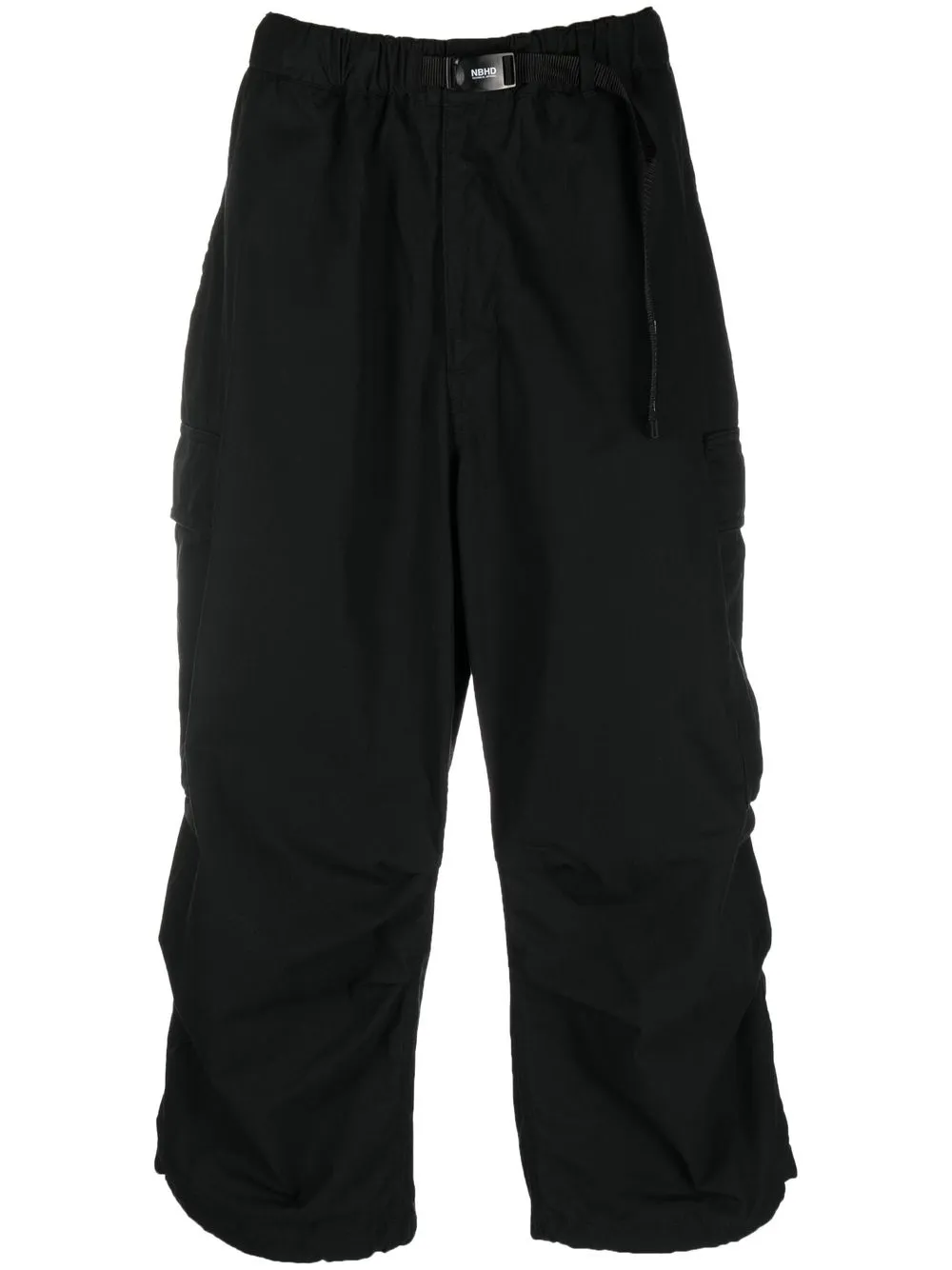 

Neighborhood pantalones cargo con tiro medio - Negro