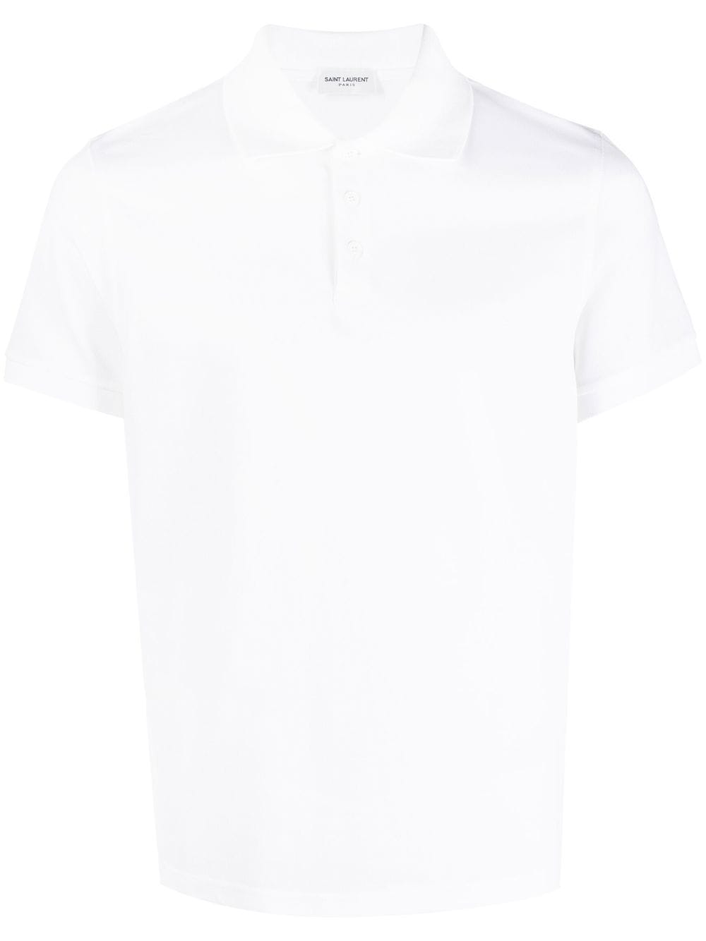 logo-embroidered short-sleeved polo shirt