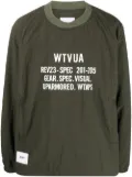WTAPS text-print long-sleeve sweatshirt - Green