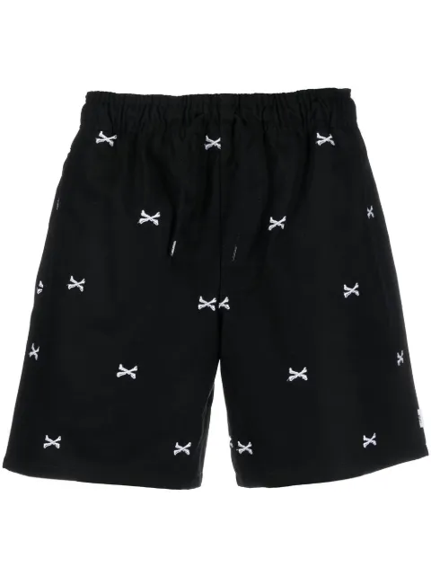 WTAPS Seagull 01 embroidered track shorts