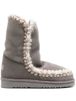 Grey moccasin boots discount