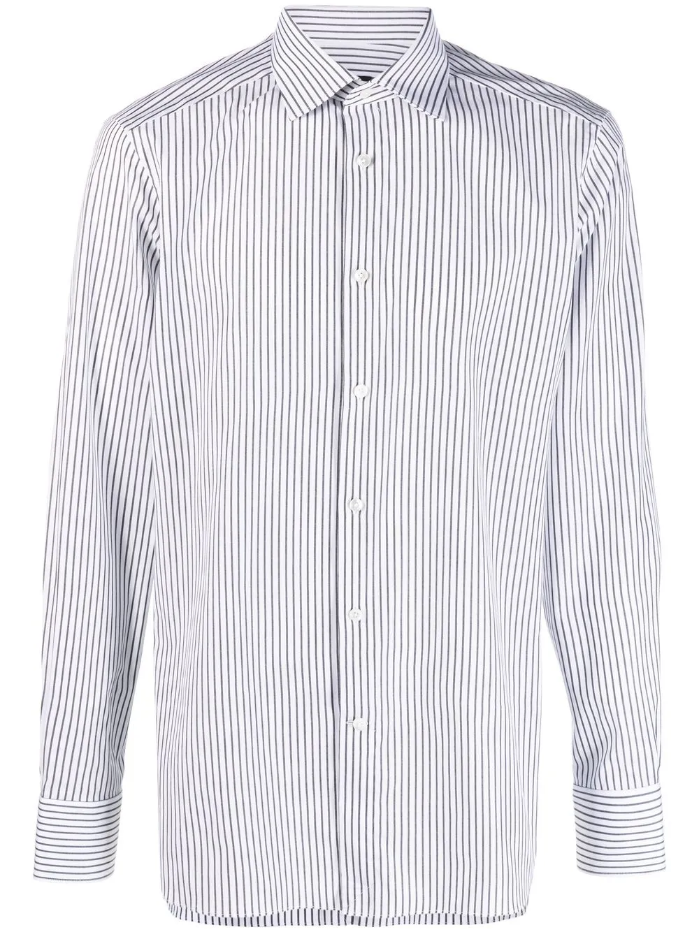 

Zegna all-over stripe-print shirt - White