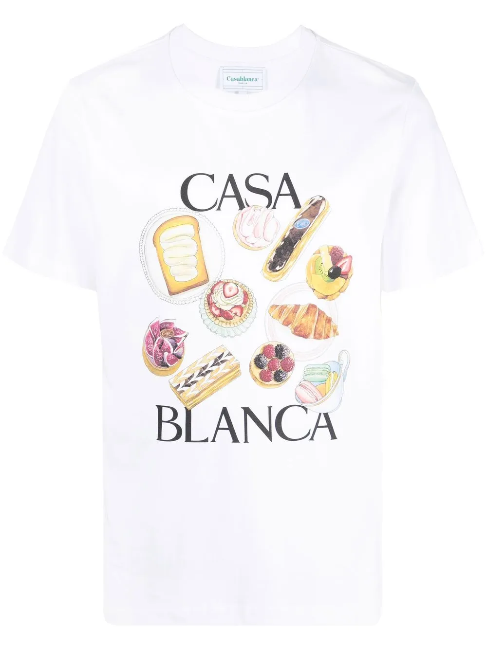 

Casablanca playera con estampado gráfico - Blanco