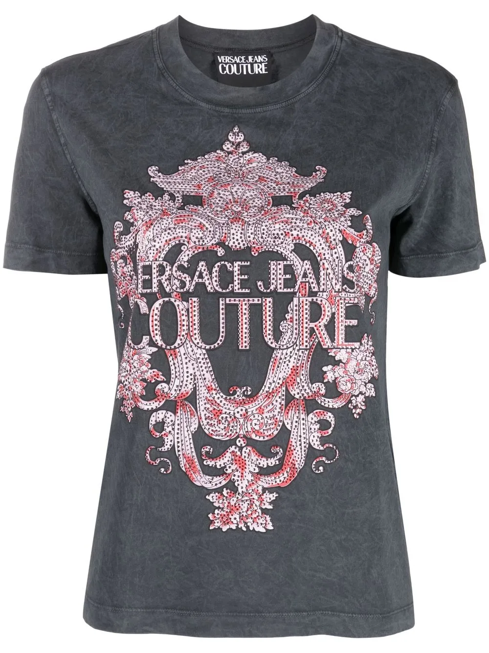 

Versace Jeans Couture playera con detalle Barocco - Gris